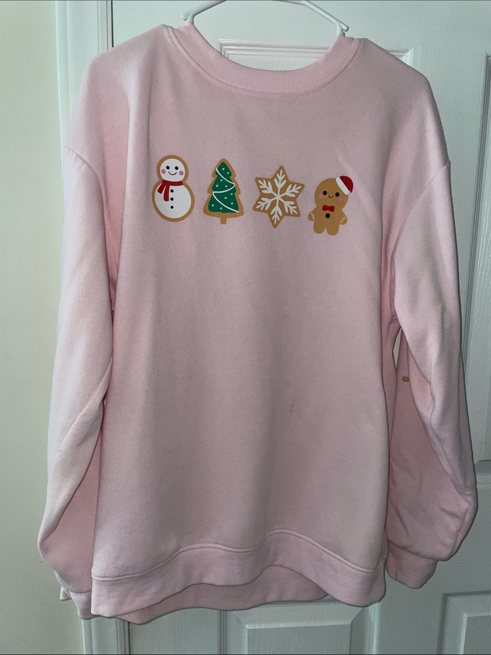Pink Holiday Graphic Sweatshirt